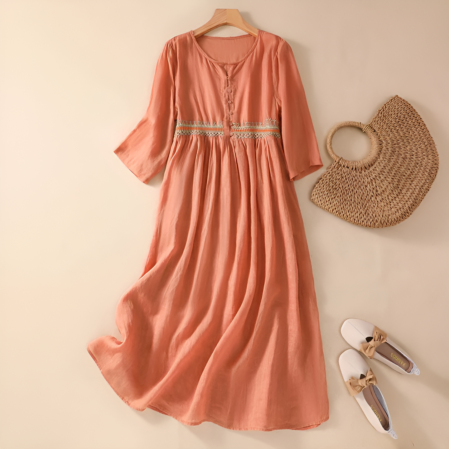Lily | Women's Embroidered Maxi Dress