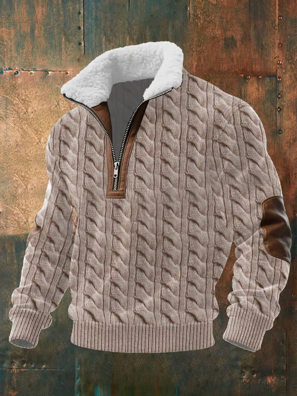 Marco | Quality Zip Up with Shearling Lined Collar