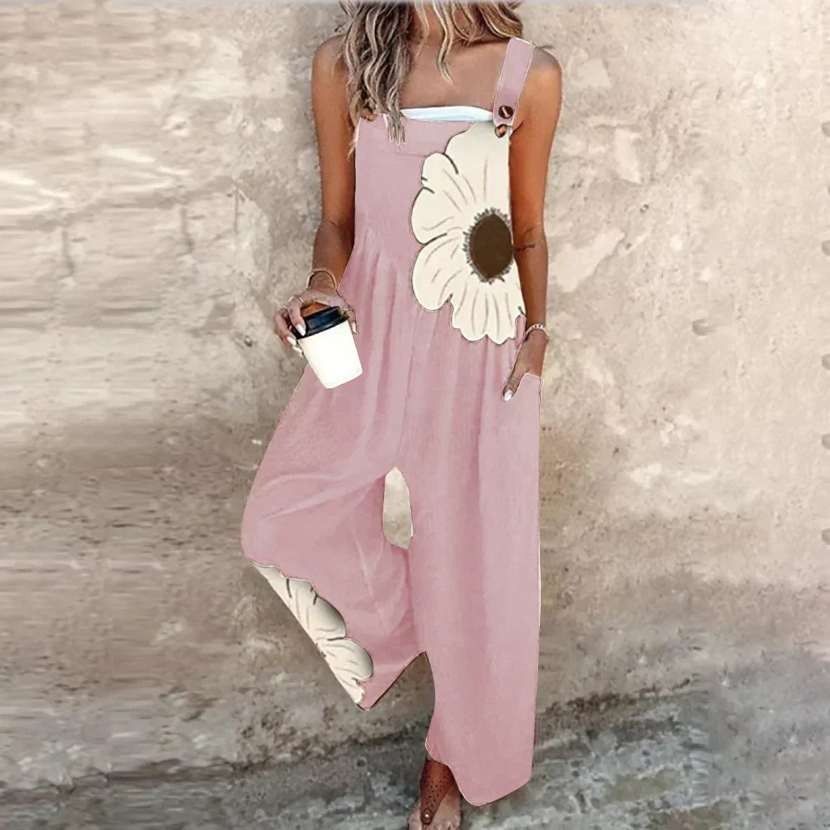 Women's Comfortable Printed Dungarees