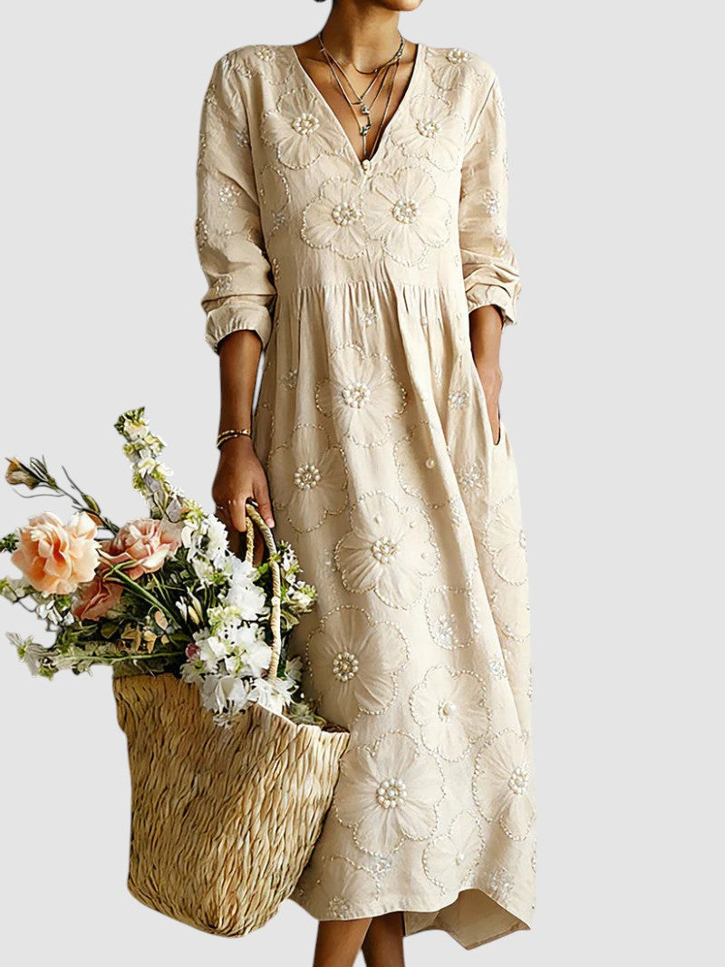 Lena | Floral Midi Dress