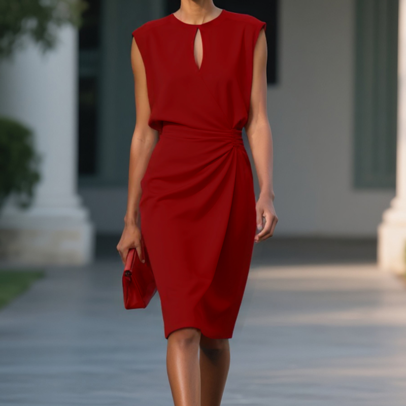 Erna | Women's Floral Elegant Midi Dress for Every Occasion