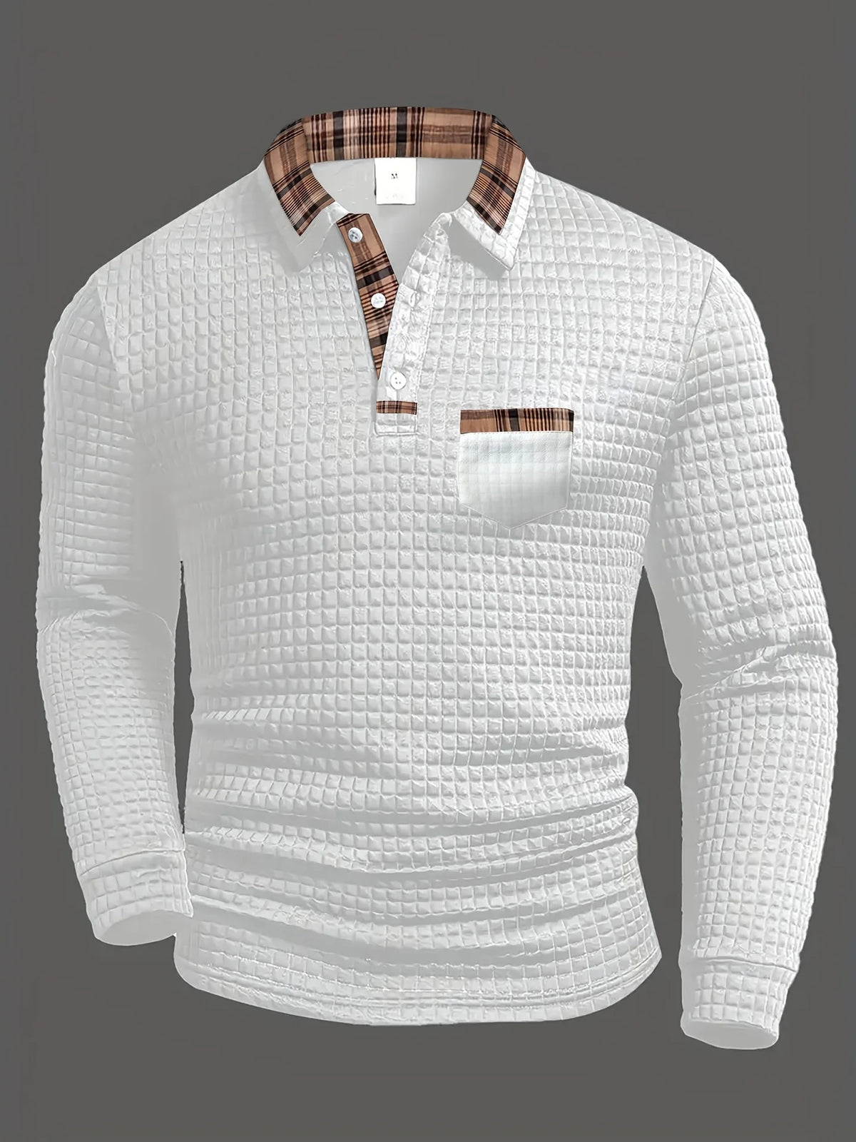 Blake | Men's Striped Polo Shirt with Long Sleeve
