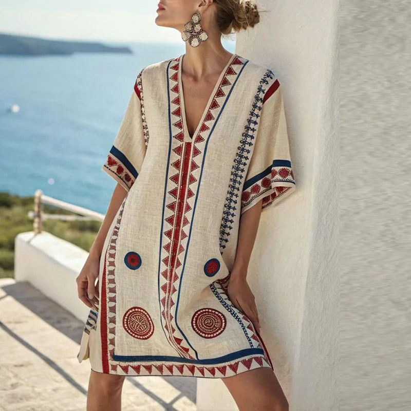 Marit | Women's Elegant Beach Mini Dress for a Summer Style
