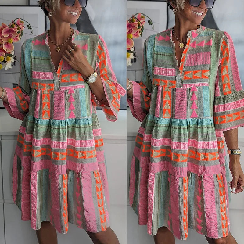 Emma | Women's Spring Mini Dress with Ruffle Detail