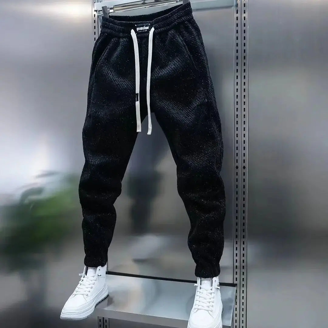 Jackson | Men's Patterned Comfort Trousers with Drawstring