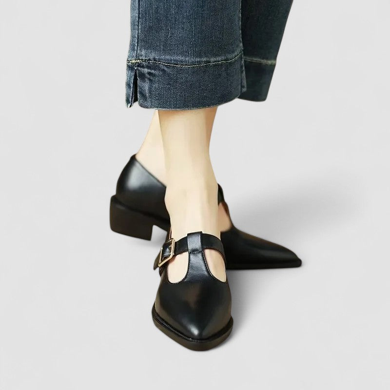 Thalynah | Women's Cushioned Pointed-Toe Orthopedic Mary Jane Shoes