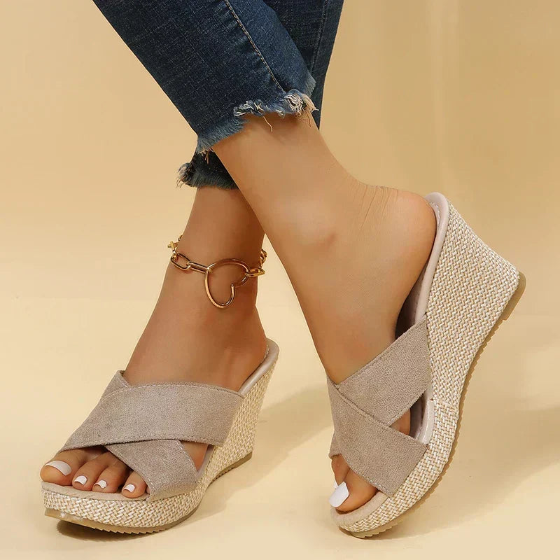 Jewel | Women's Lightweight Open-Toe Chic Wedge Sandals