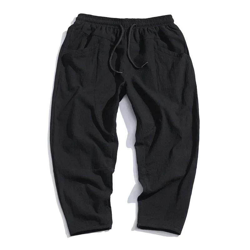Kyoto | Women's Cropped Trousers with Drawstring