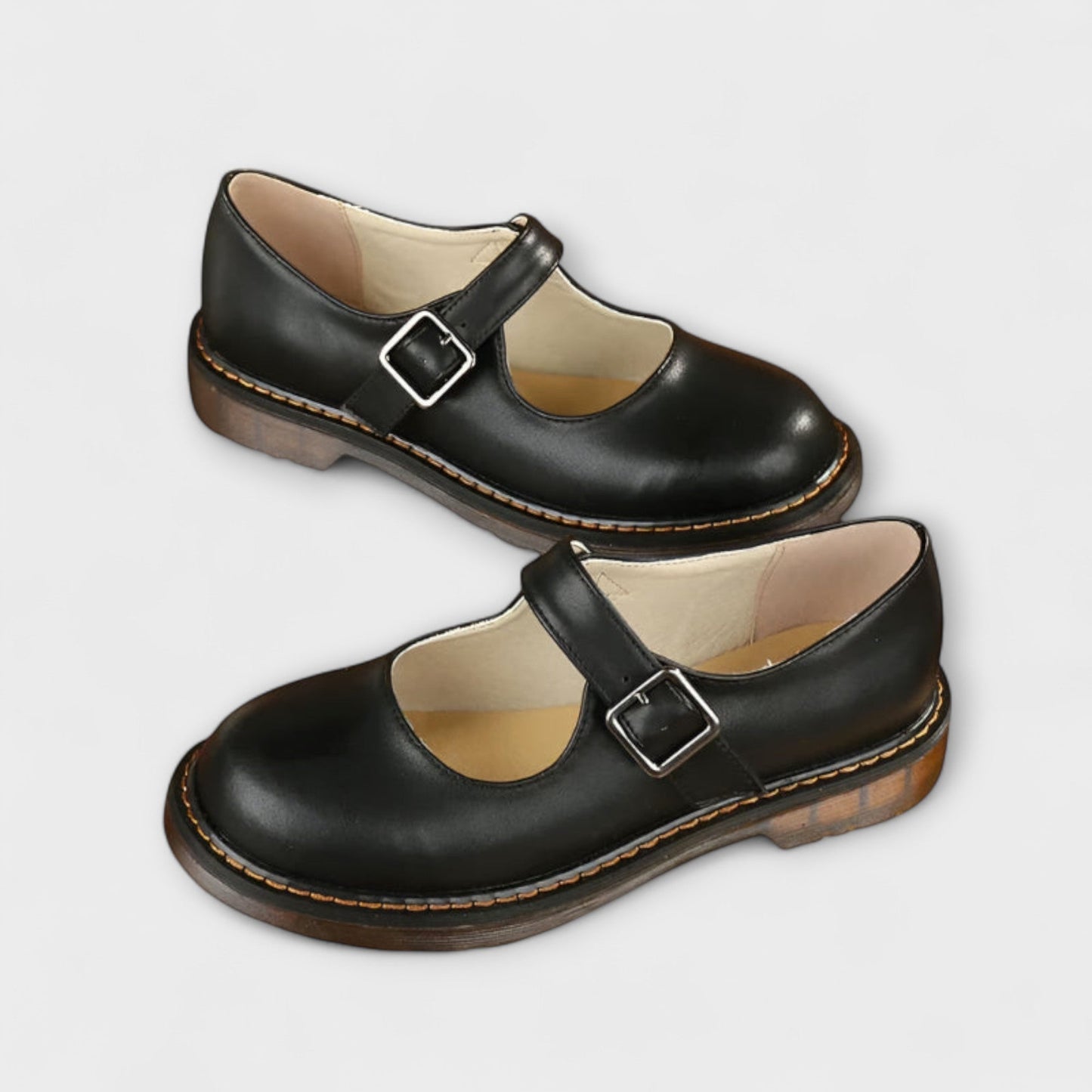 Jazhyrah | Women's Cushioned Buckle Orthopedic Mary Jane Shoes