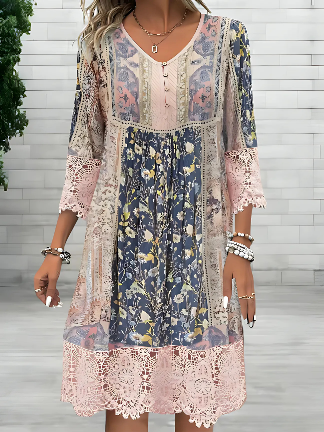 Tamara | Women's Relaxed Luxurious Bohemian Flowing Maxi Dress (Almost Sold Out)