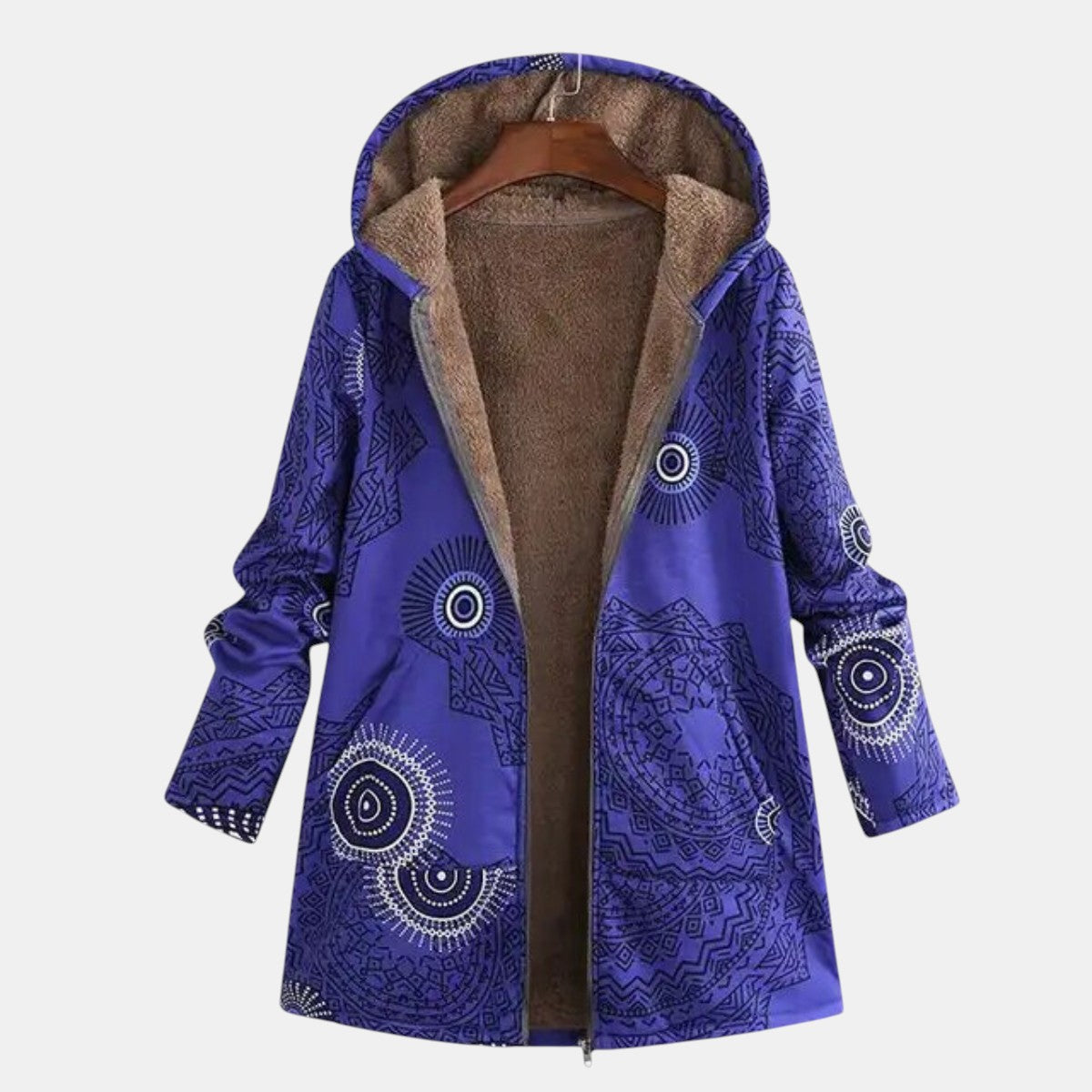 Luna | Longline Midnight Blue Mandala Hoodie