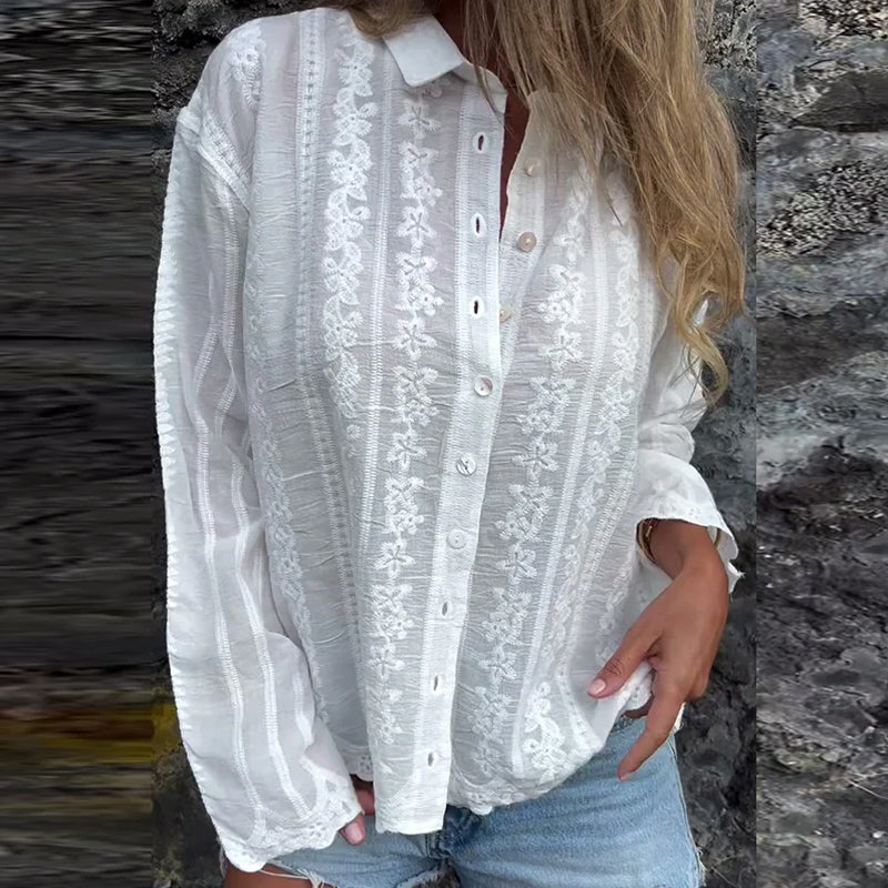 Kathlyn | Women's Relaxed Button-Up Polo Shirt