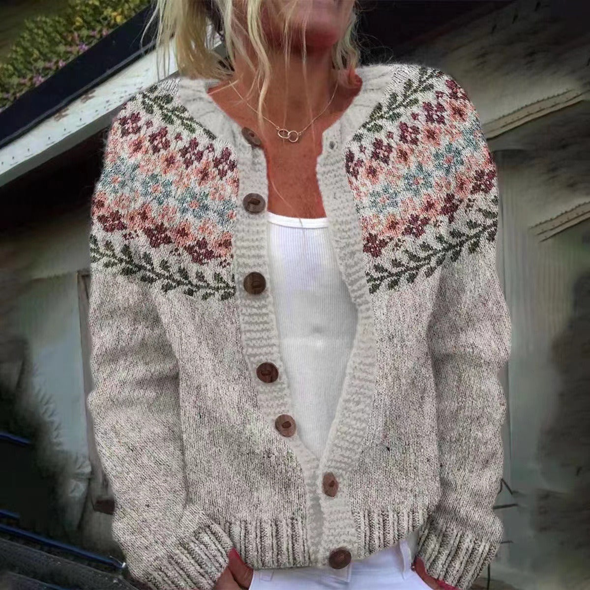 Madelyne | Women's Vintage Icelandic Cardigan