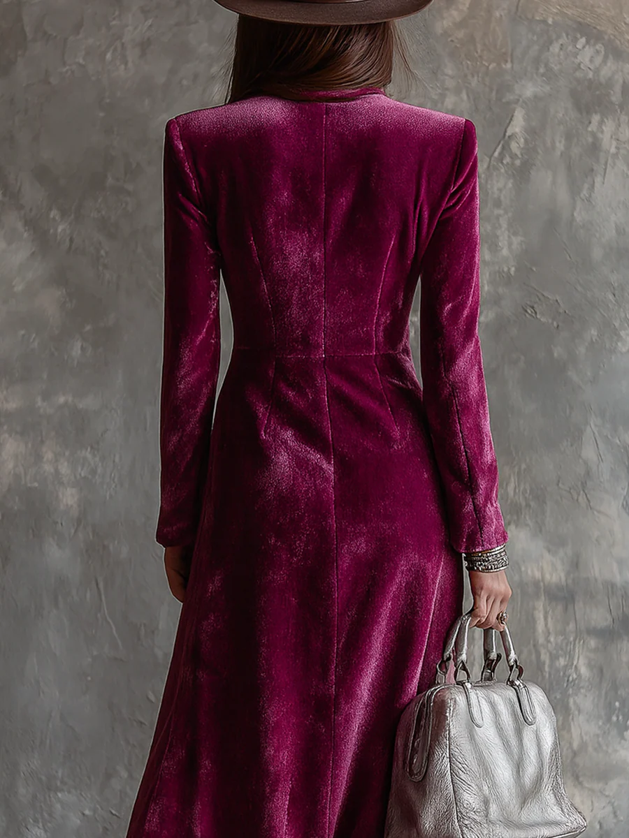 Holly | Women's Blazer Maxi Dress with Long Sleeve