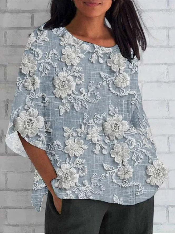 Larissa | Women's Vintage and Floral Blouse