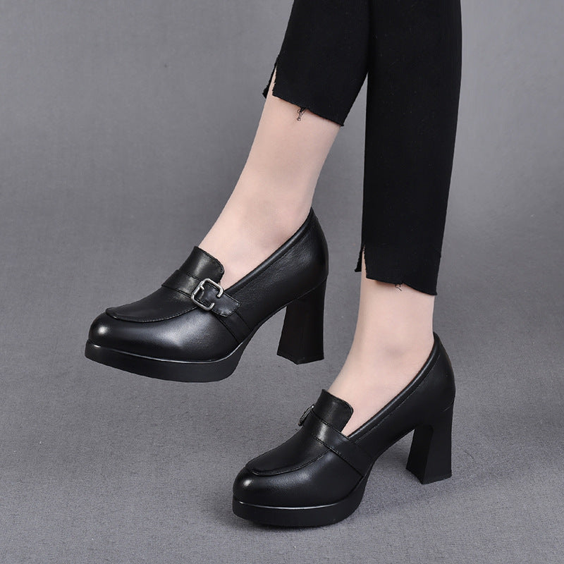 Lore | Women's Cushioned Buckle Versatile Heeled Boots