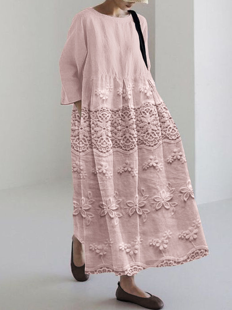 Thalina | Women's Relaxed Printed Dress with Pockets