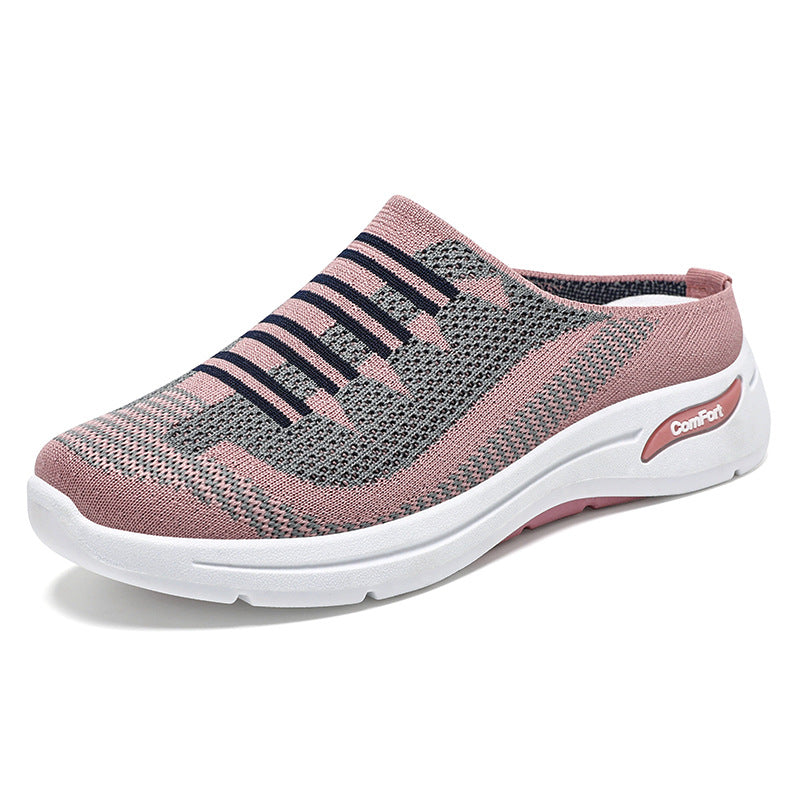 Cushioned Chic and Breathable Women's Slip-On Trainers