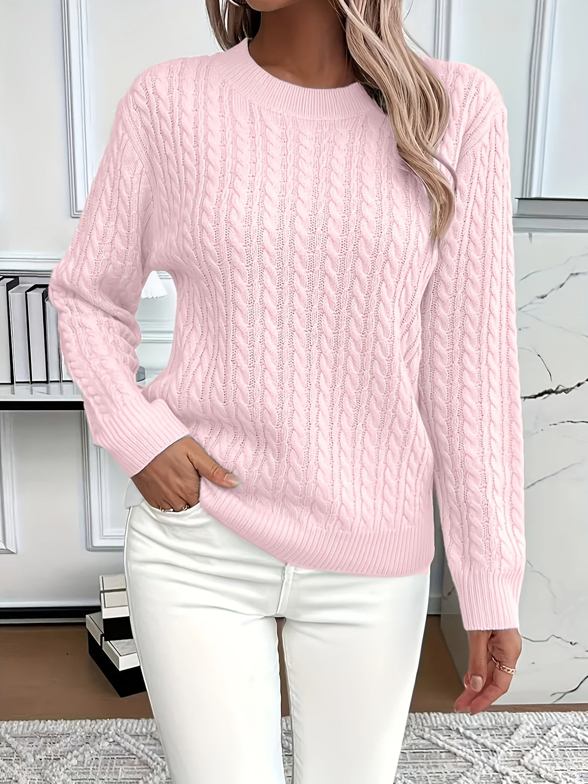 Nadia | Women's Casual Jumper with Crew Neck