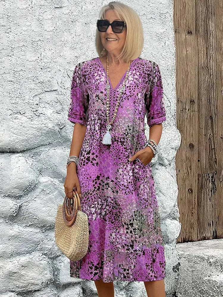 Monica | Women's Elegant Floral Dress