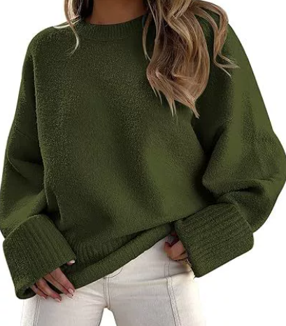 Mila | Women's Elegant Relaxed Jumper with Round Neck