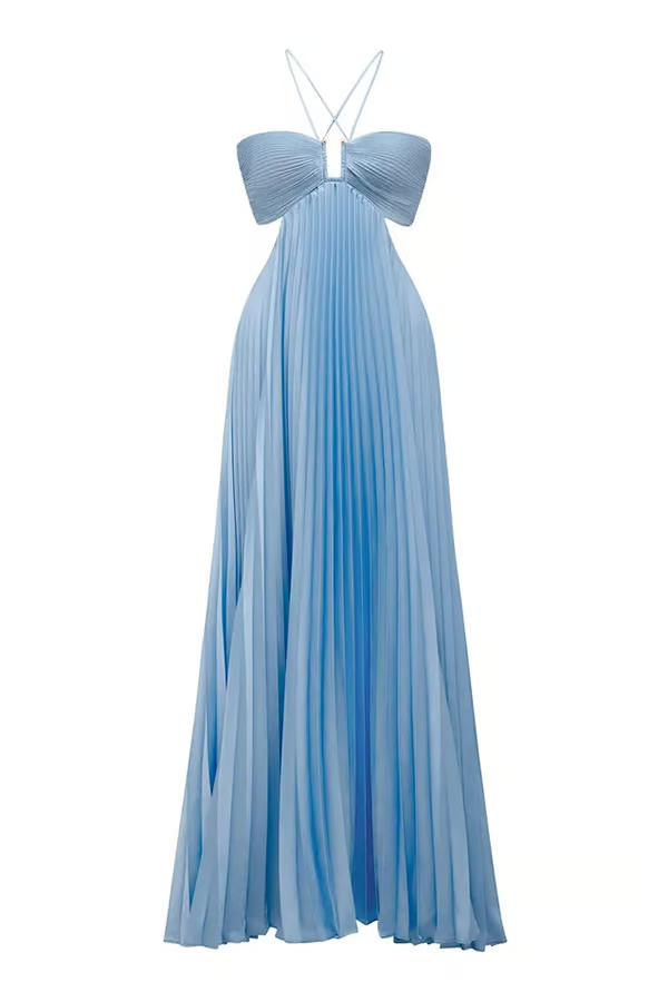 Tansy | Women's Summer Glow Halter Maxi Dress