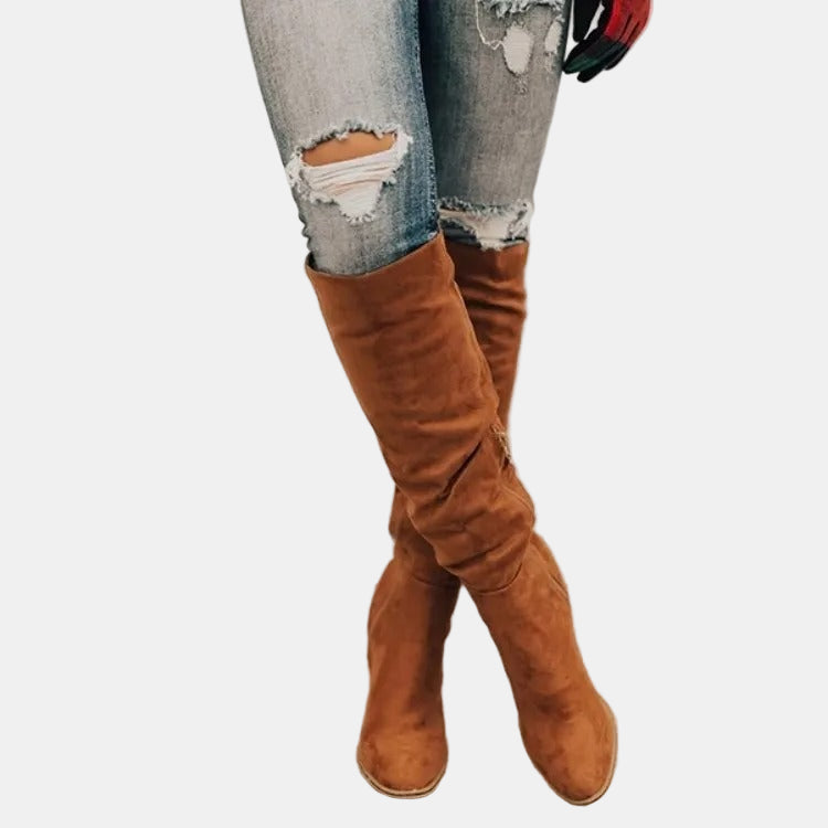 Peyton | Women's Cushioned Slip-On Heeled Boots