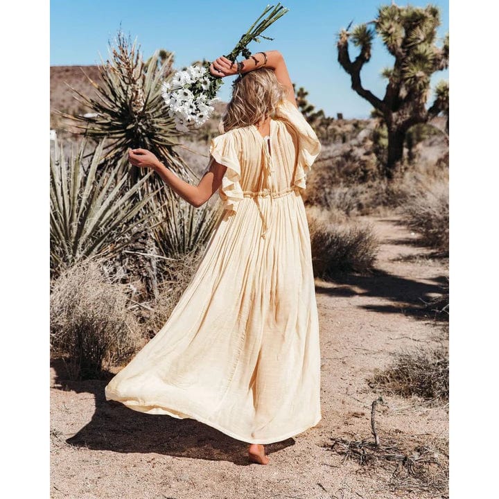 Solana | Women's Maxi Ibiza Dress in Cream