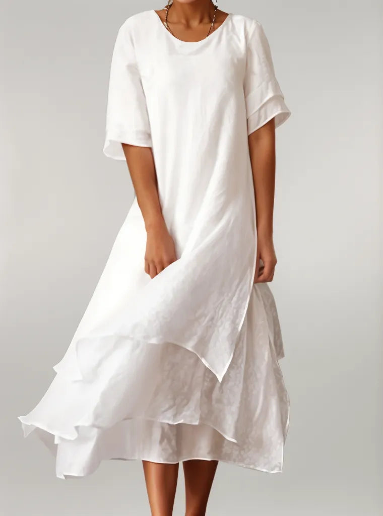 Robyn | Women's Elegant Long Maxi Dress with Round Neck