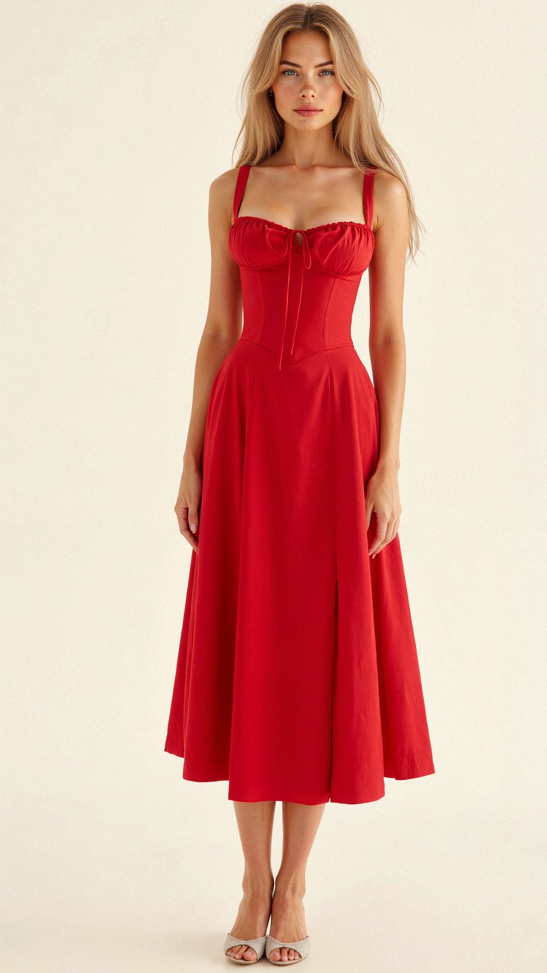 Kiana | Women's Waist Midi Dress