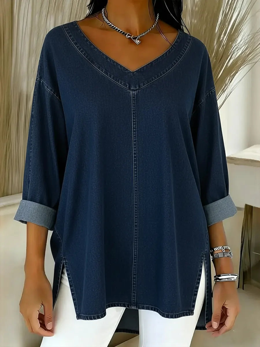 Jessica | Women's Relaxed Easygoing V-Neck T-Shirt