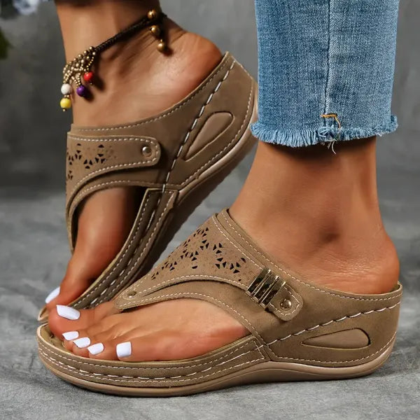 Women's Open-Toe Verna Comfort Orthopedic Sandals with Arch Support