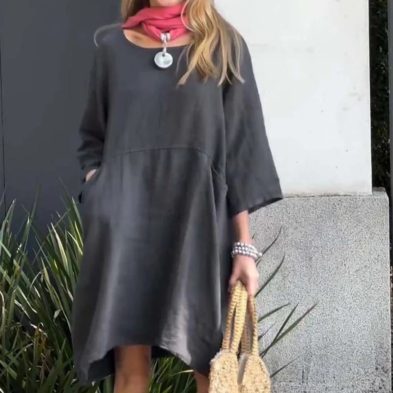 Charmaine | Women's Light Breezy Dress with Round Neck