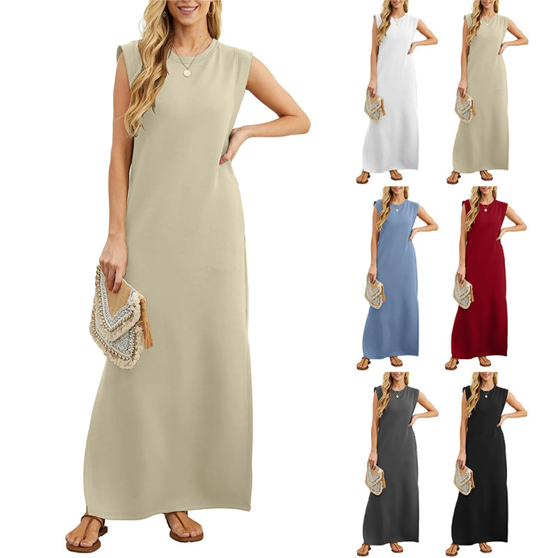 Maliya | Women's Sleeveless Casual Maxi Dress