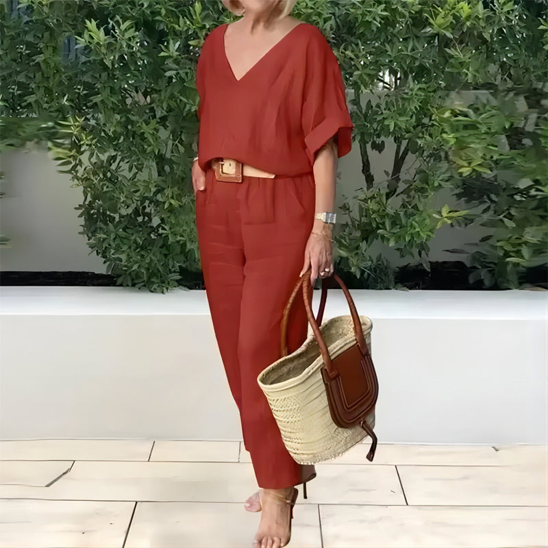 Claire | Women's Luxe Relaxed Two-Piece Outfit
