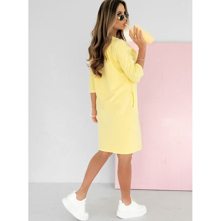 Mira | Women's Dress with 3/4 Sleeves and Pockets