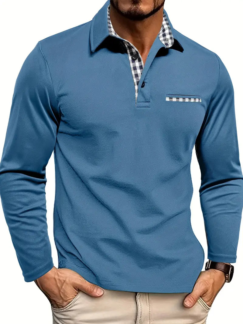 Stefan | Men's Long Sleeve Polo
