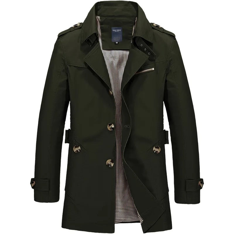 Trendy Men's Outerwear Jacket with Long Sleeve