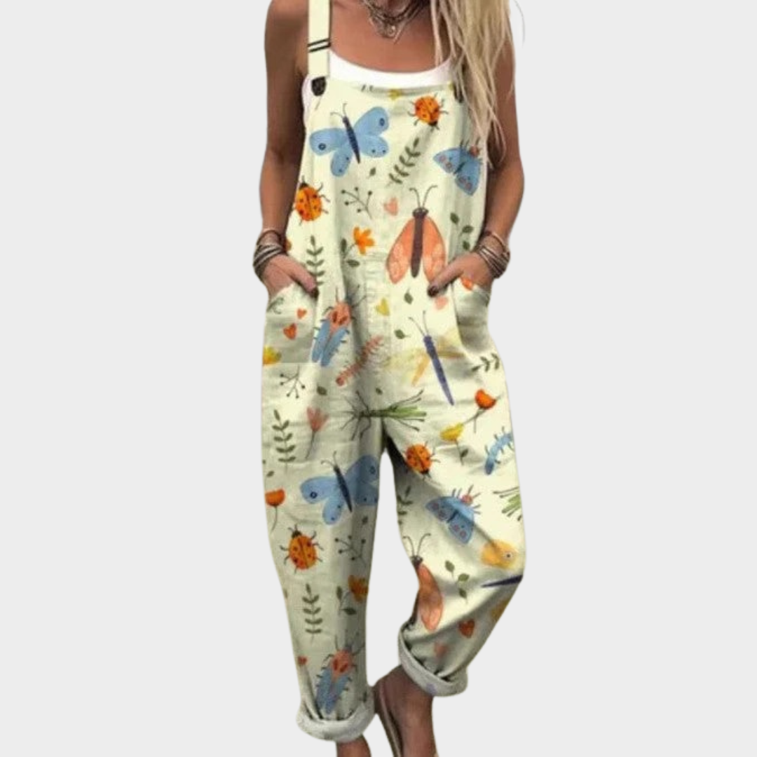Women's Comfortable Printed Dungarees