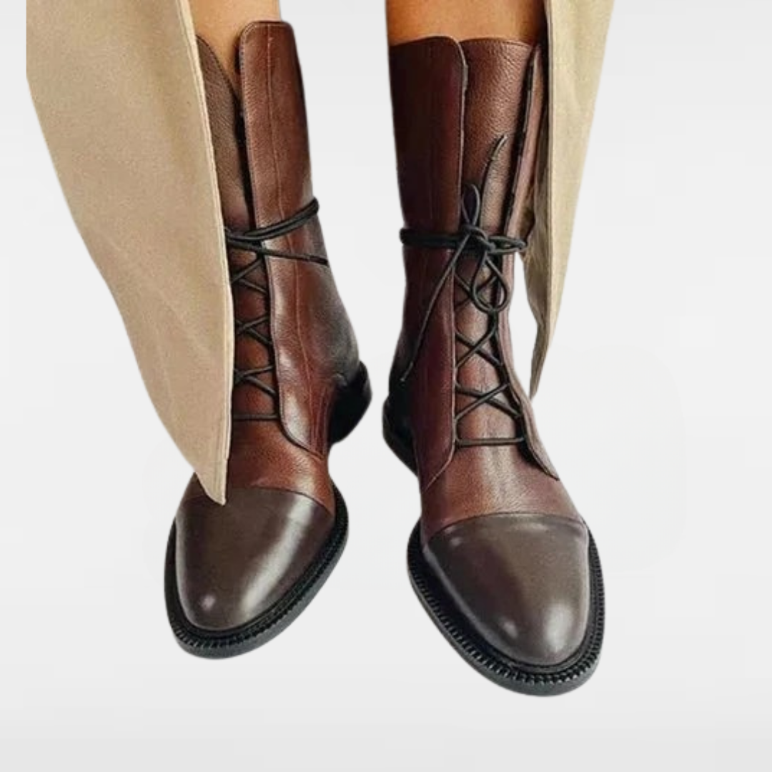 Selene | Women's Orthopedic Lace-Up Premium Heeled Boots