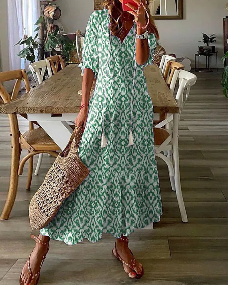 Emily | Women's Boho Tummy Coverage Maxi Dress