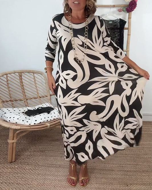Ysabel | Women's Relaxed Abstract Muse Maxi Dress