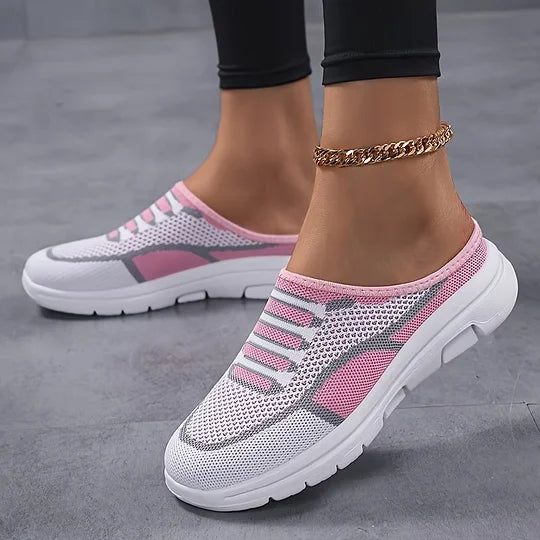 Cushioned Chic and Breathable Women's Slip-On Trainers