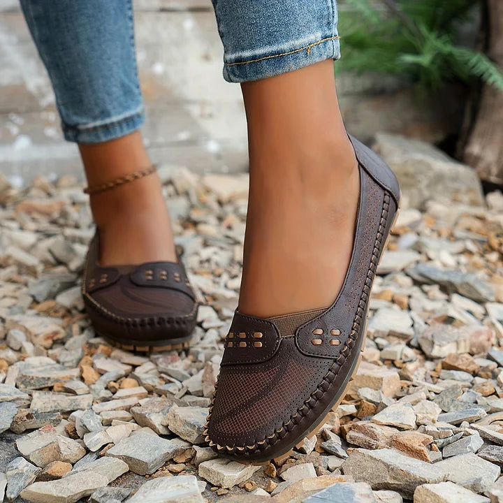 Paulette | Women's Cushioned Slip-On Chic Orthopedic Footwear with Arch Support