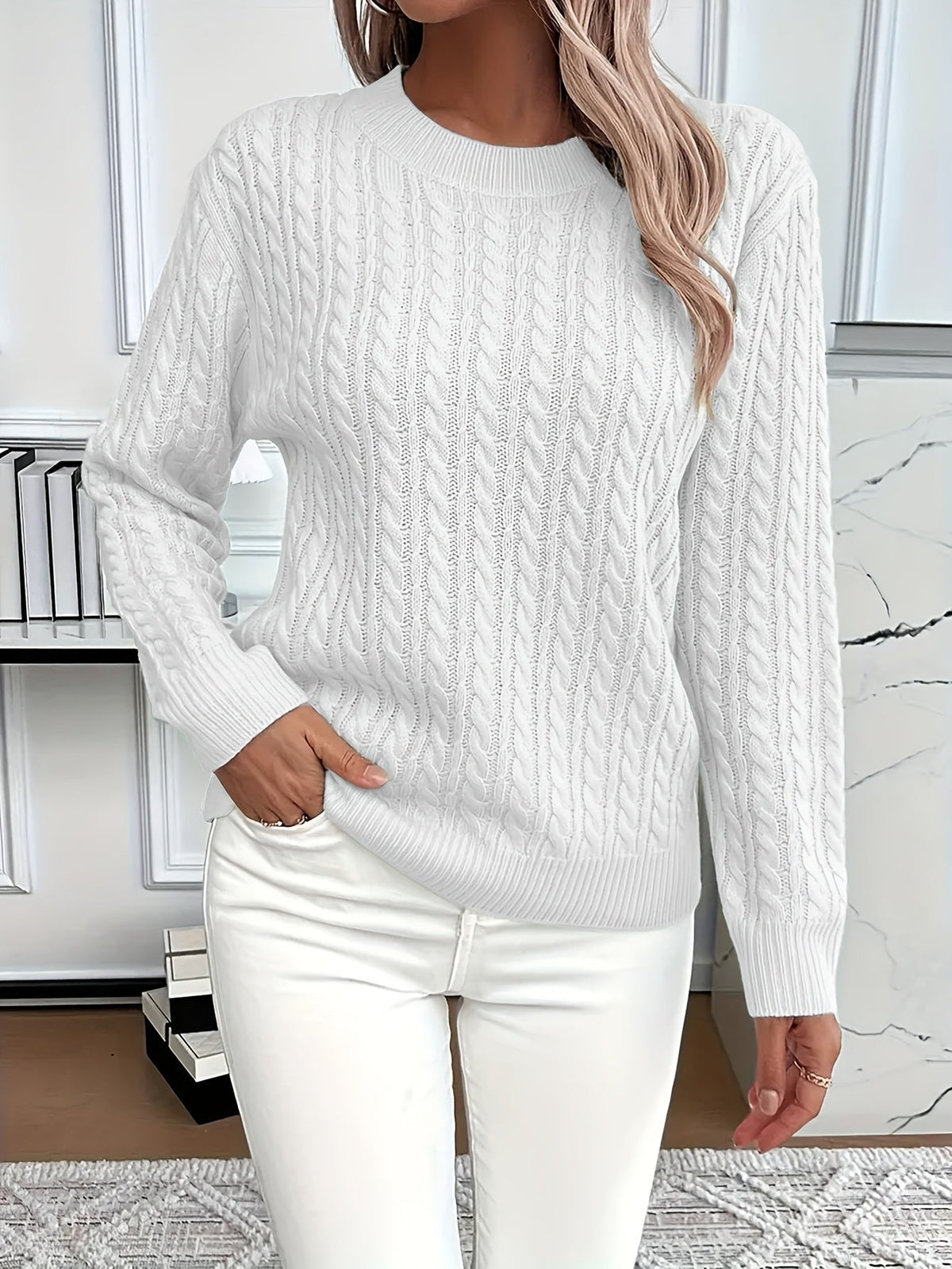 Nadia | Women's Casual Jumper with Crew Neck
