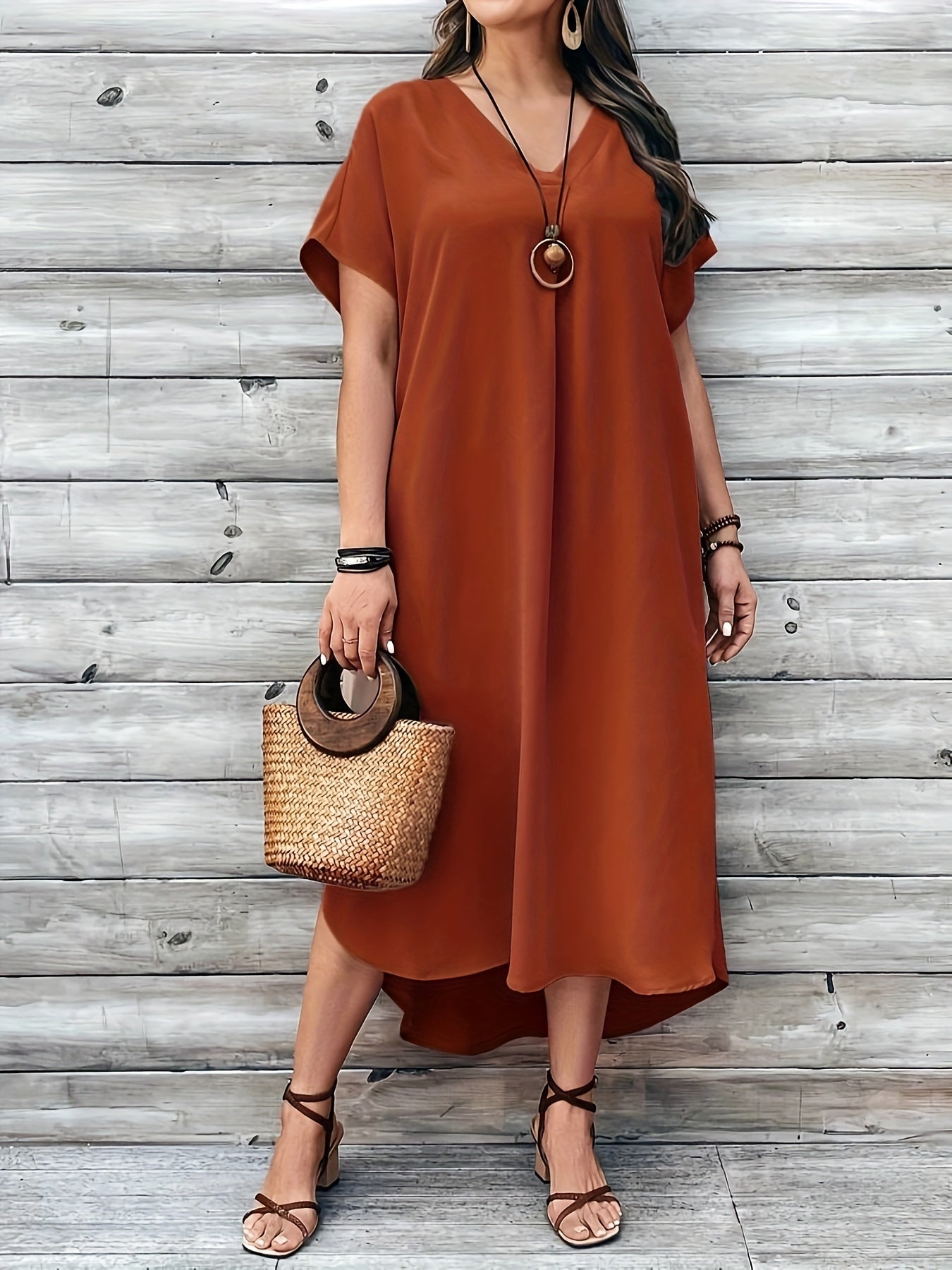 Gwendie | Women's Flowing Comfort Midi Dress