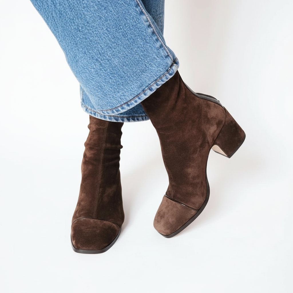 Lily | Women's Square-Toe Stylish Square Toe Ankle Boots
