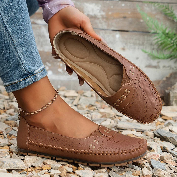 Paulette | Women's Cushioned Slip-On Chic Orthopedic Footwear with Arch Support