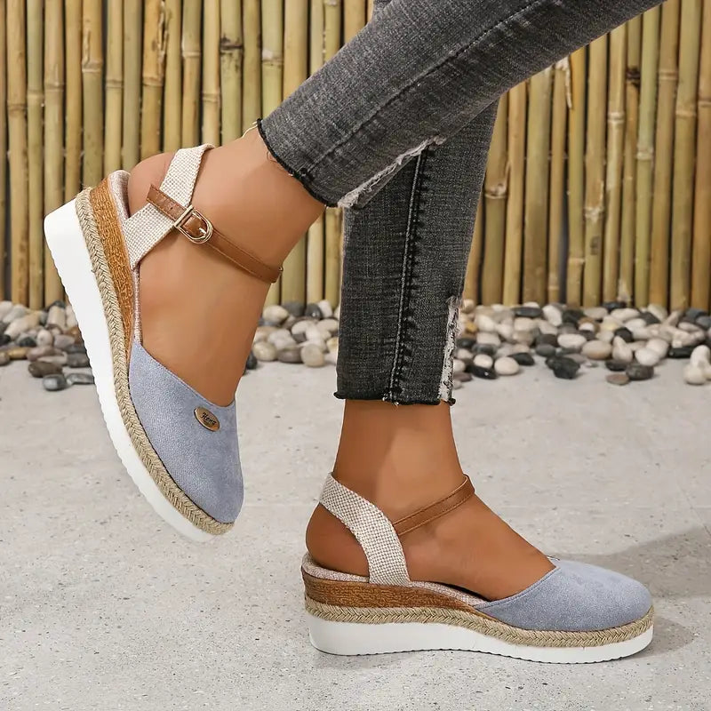 Alfonsa | Women's Cushioned Open-Toe Orthopedic Sandals with Platform, Breathable and Relaxed