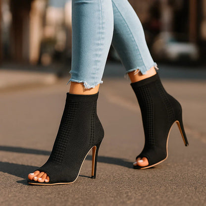 Eli | Women's Cushioned Open-Toe Elegant Heels